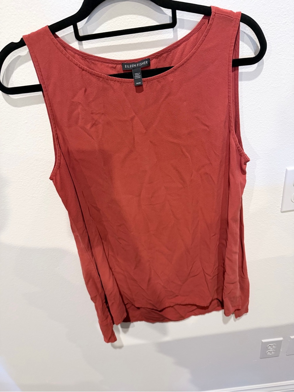 Eileen Fisher Sleeveless Tank Top in Rust